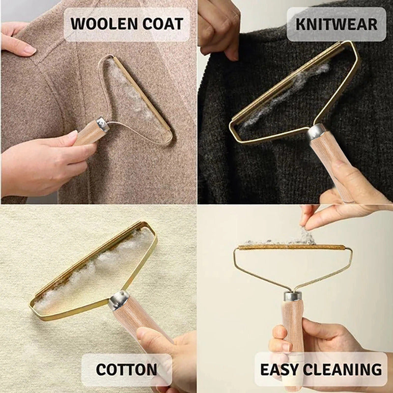 New Portable Pet Hair Remover Brush Manual Lint Roller Sweater Sofa
