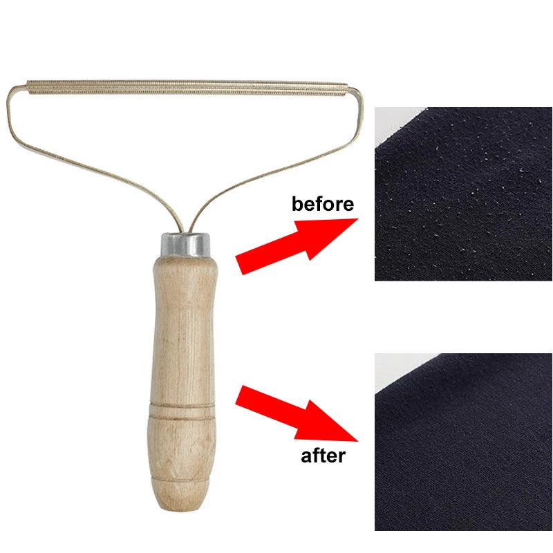 New Portable Pet Hair Remover Brush Manual Lint Roller Sweater Sofa